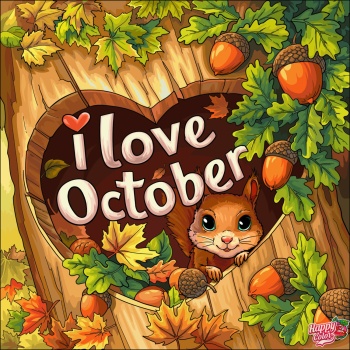 Solve I Love October jigsaw puzzle online with 100 pieces