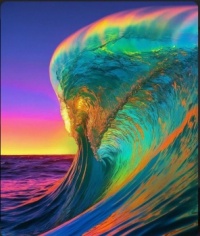 Amazing colorful wave