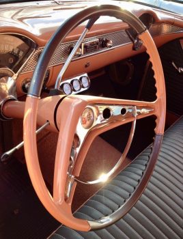 Classic steering wheel . .
