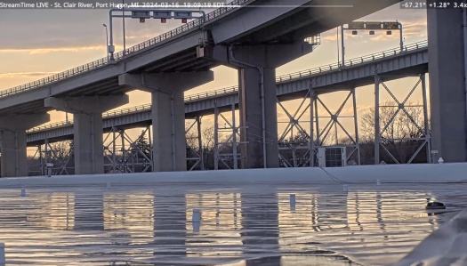 Solve Reflections of the Blue Water Bridge, Port Huron, March 16, 2024 ...