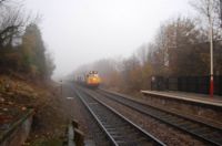 50049 50044 on a foggy november morning at Garforth
