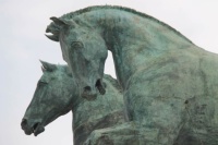 Life Size Bronze Horses in Rome