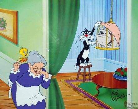 Solve vovó,piu piu e frajola jigsaw puzzle online with 42 pieces