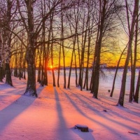 Winter sunset