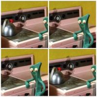 Gumby by stove