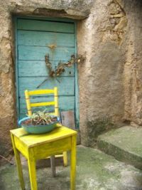 Door, table and chair in Corse, by Solea20 