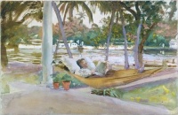 John Singer Sargent - Figure in Hammock, Florida