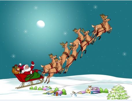 Santa is on his way