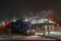 Snow falling at night evokes some nostalgic feelings within me.  There's just something "magical" about it, in my opinion!