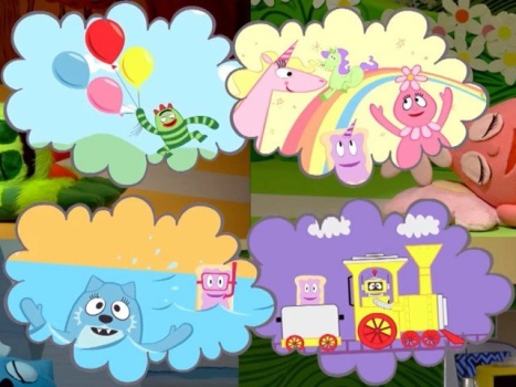 Solve brobee foofa toodee plex jigsaw puzzle online with 12 pieces
