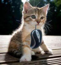 Hey mom, I caught a mouse!