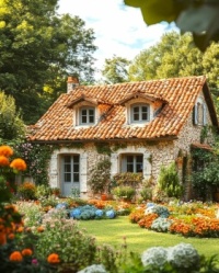 Flower Beds Galore at the Old Stone House......