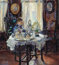 Annie Rose Laing - At the breakfast table