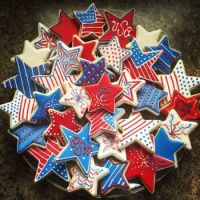 Happy 4th of July Star Cookies