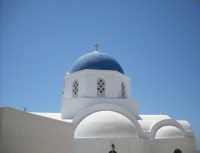 Church Dome in Santorini