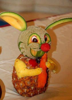 Bunny fun food.
