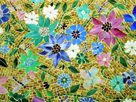 Mosaic ~ Floral ~ XL