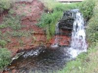 Waterfall at Cape Wolfe beach, PEI