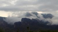 Low Clouds on Superstition Mountain