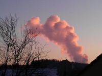 průmyslový temelínský mrak