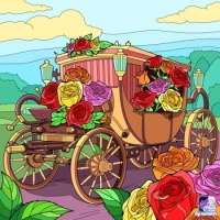 PUZZLE - Stagecoach With Roses