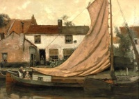 Adolphe le Comte (Dutch, 1850–1921), On a Boat