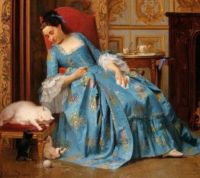Joseph Caraud's The Ball of Yarn, from 1863