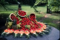 Wedding fruit display
