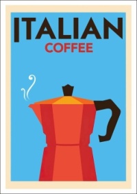 Italian coffee poster