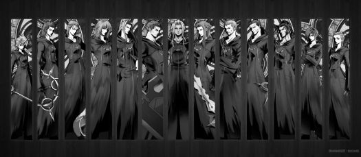 Solve Kingdom Hearts Organization XIII jigsaw puzzle online with