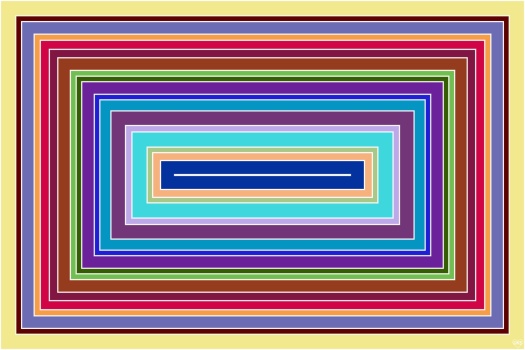 Solve Concentric Rectangles!! ~ M jigsaw puzzle online with 96 pieces