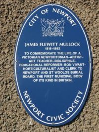 Blue Plaque, St Woolas Cemetery Lodge.