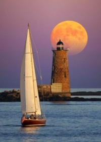 Sailing Home by Moonlight......