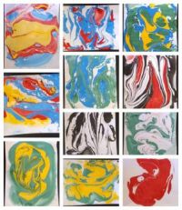 Liz's Marbling Collage!!