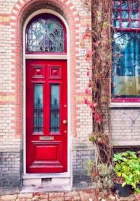 Red Door and Stained Glass...
