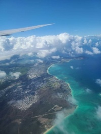 Flying into Hawaii