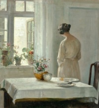 Sunlit Breakfast, no date, Carl Vilhelm Holsøe (1863-1935)