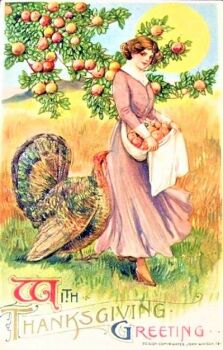 Themes Vintage illustrations/pictures - Thanksgiving Greeting