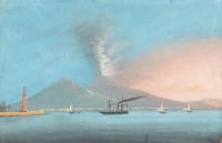 The Eruption of Vesuvius, Italian School, 1857