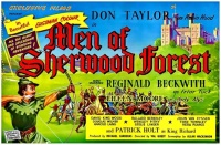 MEN OF SHERWOOD FOREST - 1954 MOVIE POSTER - DON TAYLOR,REGINALD BECKWITH,EILEEN MOORE