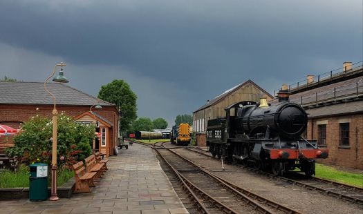 Didcot just before the rain came down