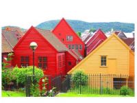 coloured houses