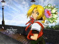 Fullmetal Alchemist - Edward with Flowers