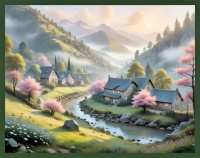 Spring in the Mountains, resizable 12 to 594 pieces