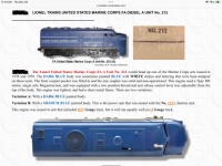Lionel 212 Blue US Marine Corps FA