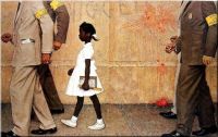 Norman Rockwell -Black girl cops