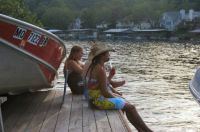 sittin' on the dock at the lake...