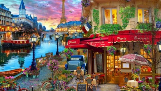 Solve Parisienne Cafe jigsaw puzzle online with 84 pieces