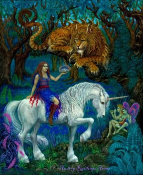 Queen Unicorn and Lion Dragon