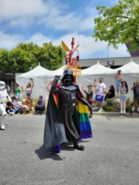 Darth  Vader at the West Hollywood Pride Parade